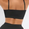 Brasier Aurora Moldeador sin Costura sin Aros Negro Trasera