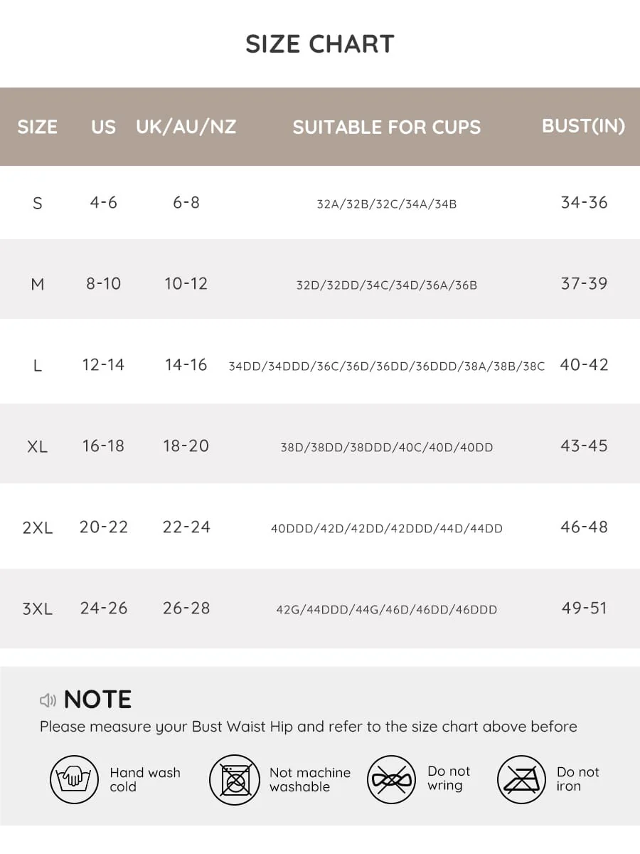 Brasier Size Chart
