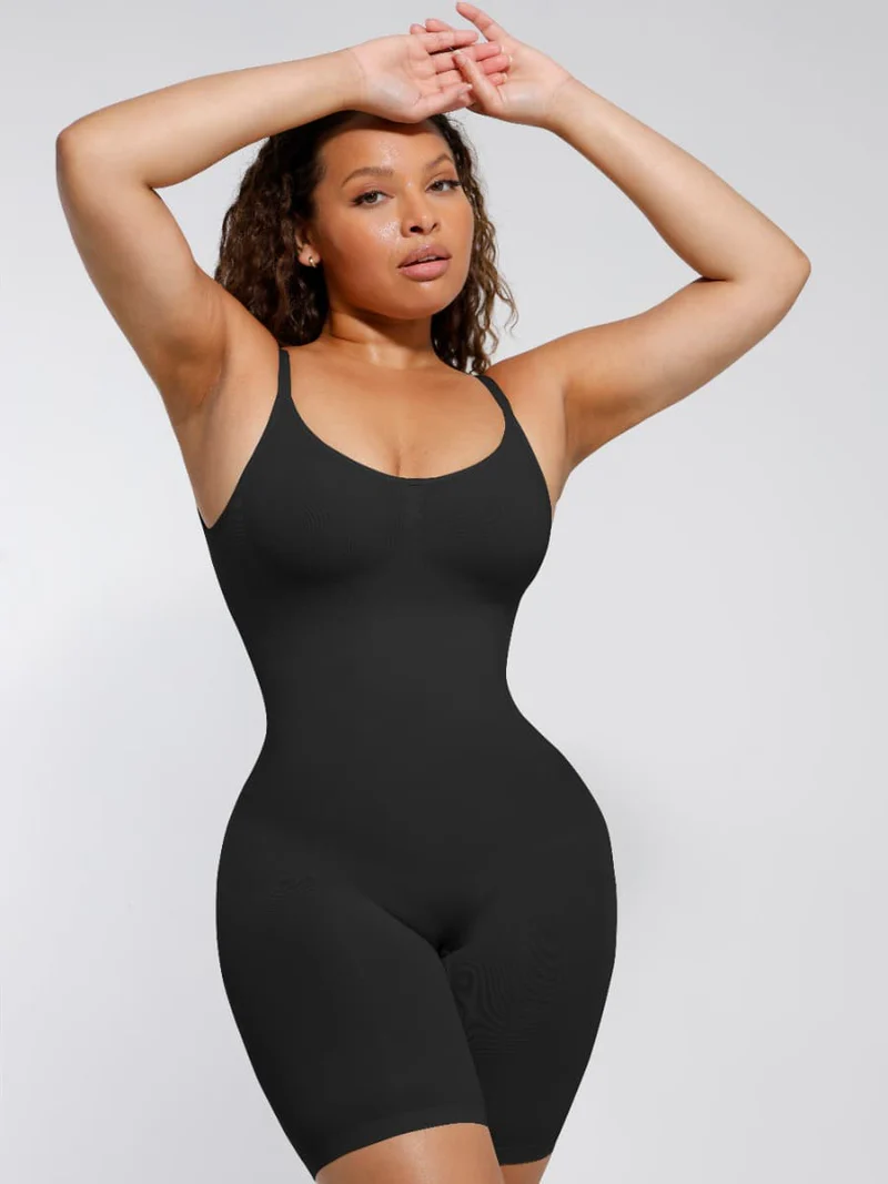 Faja Moldeadora Seamless de Cuerpo Completo - Negro Frontal