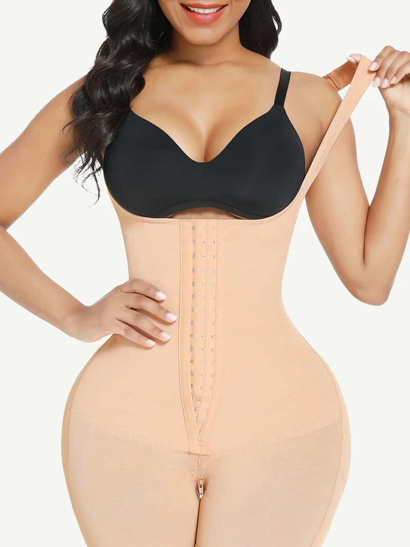 Faja Nina Postoperatoria de Cuerpo Completo con Control Abdominal – Uso Diario y Postquirúrgico - NUDE Frontal