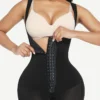 Faja Nina Postoperatoria de Cuerpo Completo con Control Abdominal – Uso Diario y Postquirúrgico - Negro Frontal