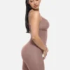 Faja Treicy Fem Moldeadora de Cuerpo Completo - Morado Oscuro Lateral