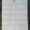 Faja de 6 Paneles Blanca con Raya Azul