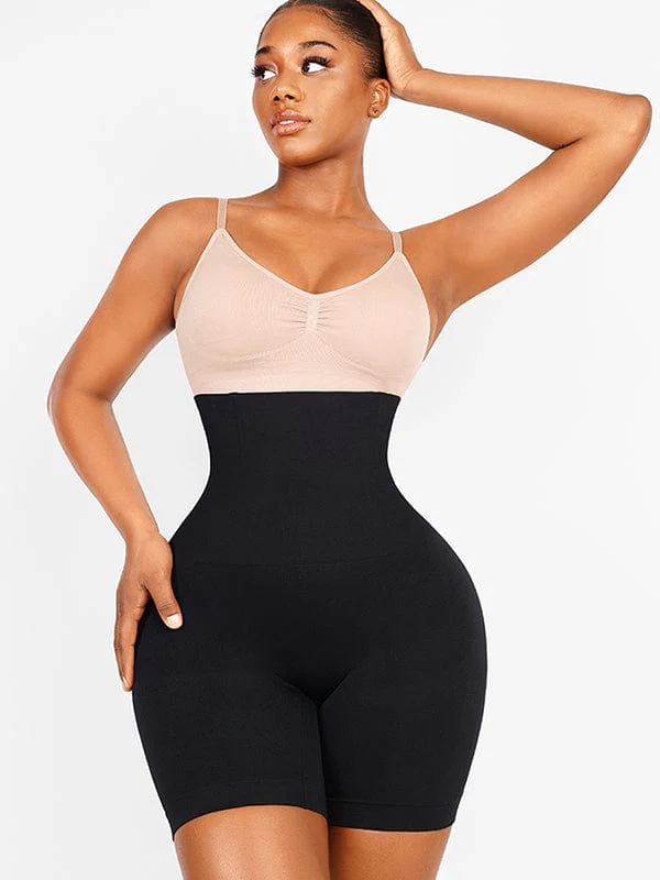 Short KIO Moldeador Seamless – Control de Abdomen y Levanta Glúteos - Negro Frontal